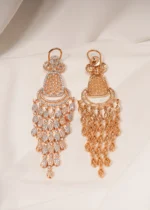 Long Chandelier Earrings (Yellow Gold) EAR000450 - Image 2
