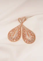 Long Diamond Earrings (Yellow Gold) EAR000439 - Image 2