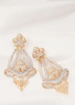 Long Party Earrings (Yellow Gold) EAR000698 - Image 2