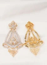 Long Party Earrings (Yellow Gold) EAR000698 - Image 3