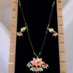 Lotus Glow Polki Necklace (Yellow Gold) NEC002009