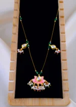 Lotus Glow Polki Necklace (Yellow Gold) NEC002009