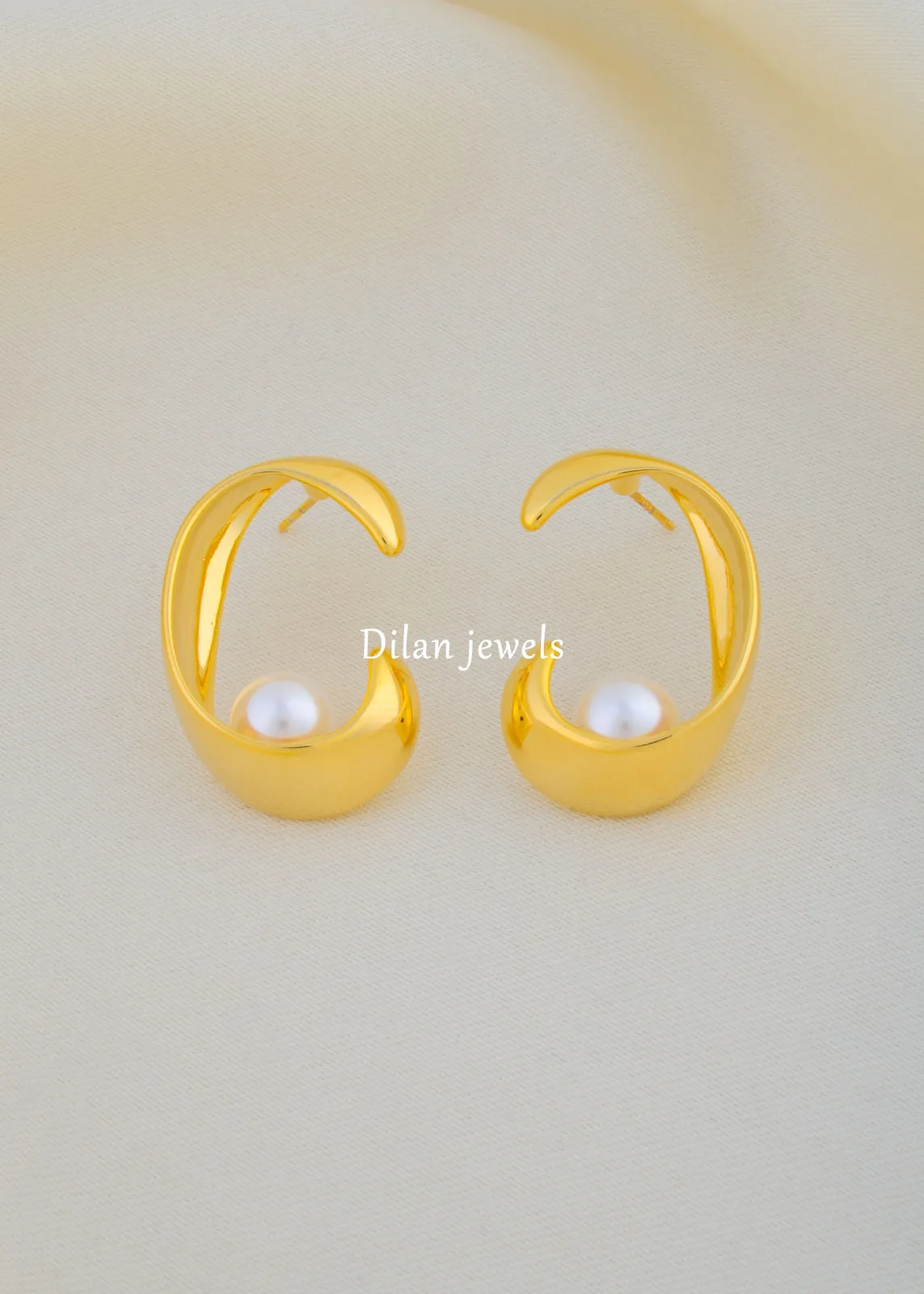 Lustre-Pearl-Earrings-Yellow-Gold-EAR002071a Lustre Pearl Earrings (Yellow Gold) EAR002071 - Image 1