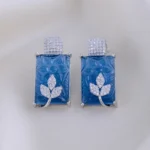 Luxe Blue Earrings (Silver) EAR001979