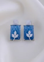 Luxe Blue Earrings (Silver) EAR001979