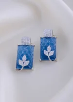 Luxe Blue Earrings (Silver) EAR001979 - Image 2