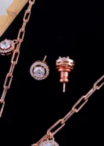 Luxe Link Diamond Set (Rose Gold) NEC001989 - Image 3