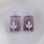 Luxe Purple Earrings (Silver) EAR001980