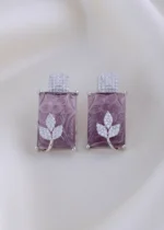 Luxe Purple Earrings (Silver) EAR001980