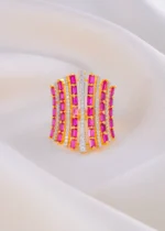 Luxe Radiance Ruby Band (Yellow Gold) RING01914