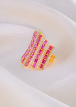 Luxe Radiance Ruby Band (Yellow Gold) RING01914 - Image 2