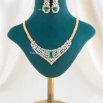 Maharani Emerald Necklace Set (Yellow Gold) NEC002604