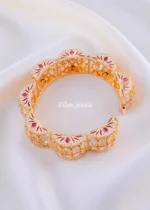 Maharani Glow Kundan Bangle (Yellow Gold ) BRA002161 - Image 2