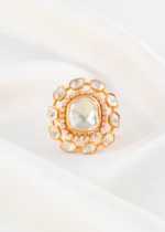 Maharani Sunburst Kundan Ring (Yellow Gold) RING02499