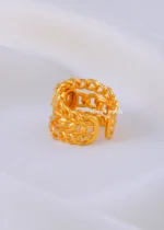 Majestic Halo Chain Ring (Yellow Gold) RING02263 - Image 3