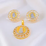 Majestic Orbit American Diamond Set (Yellow Gold) PSET02281