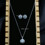 Majestic Shine Necklace Set (Silver) NEC002576