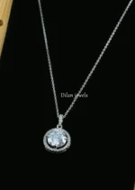 Majestic Shine Necklace Set (Silver) NEC002576 - Image 2