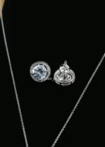 Majestic Shine Necklace Set (Silver) NEC002576 - Image 3