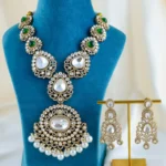 Majestic Victorian Kundan Polki Necklace Set (Victorian) NEC001582