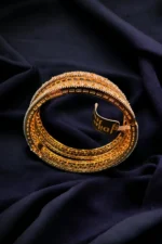 Marquise Openable Bangles (Yellow-Gold) BAN000425 - Image 2