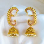 Mayur Jhumka Earcuffs (Antique Gold) EAR001417