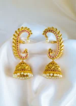 Mayur Jhumka Earcuffs (Antique Gold) EAR001417