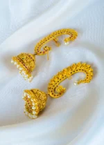 Mayur Jhumka Earcuffs (Antique Gold) EAR001417 - Image 2