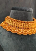 Mayur Temple Choker Set  with Mangtika- NEC04032305