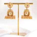 Mayura Rath Polki Earrings (Yellow Gold) EAR002520