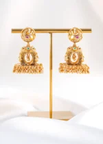 Mayura Rath Polki Earrings (Yellow Gold) EAR002520