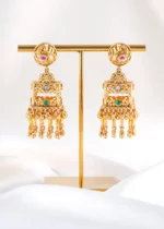Mayuri Heritage Tiered Earrings (Yellow Gold) EAR002518 - Image 3
