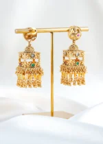 Mayuri Heritage Tiered Earrings (Yellow Gold) EAR002518 - Image 5
