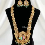 Meenakshi Divine necklace set (Antique Gold) NEC002623