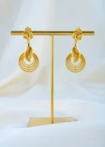 Meera Mandala Drops (Antique Gold) EAR001778
