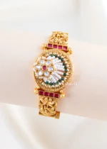 Meher Floral Bracelet  (Antique Gold) BRA002636