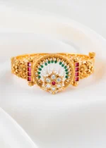 Meher Floral Bracelet  (Antique Gold) BRA002636 - Image 5