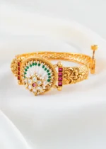 Meher Floral Bracelet  (Antique Gold) BRA002636 - Image 6
