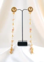 Meher Moon Drop Earrings (Yellow Gold) EAR002526