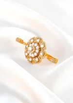 Meherbaan Floral Statement Ring (Yellow Gold) RING02509 - Image 2