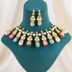 Meherbaan Multi-Drop Necklace Set (Yellow Gold) NEC002682