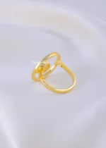 Midnight Aura Circle Ring (Yellow Gold) RING02210 - Image 3