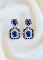 Midnight Blue Earrings (Silver) EAR001485