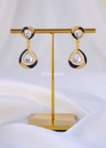 Midnight Polki Fusion Drops ( Yellow Gold ) EAR002168