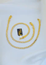 Milano Silver Anklets (Yellow Gold) ANK001693