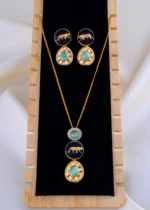 Mint Green Radiance Set (Yellow Gold) NEC001998