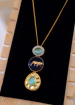 Mint Green Radiance Set (Yellow Gold) NEC001998 - Image 2