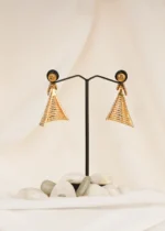 Modern Diamond Half Jhumkas (Yellow Gold) EAR000596 - Image 2