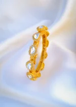 Moissanite Polki Openable Pacheli (Yellow Gold) BRA001067
