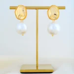 Molten Muse Pearl Earrings (Yellow Gold) EAR00817